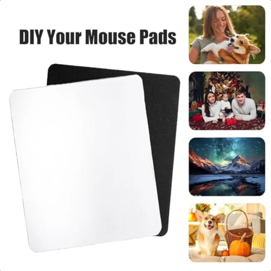 40 pçs sublimação mouse pad espaços em branco calor pr impressão artesanato mousepads m grosso diy personalizado mouse pads antiderrapante borracha mouse f
