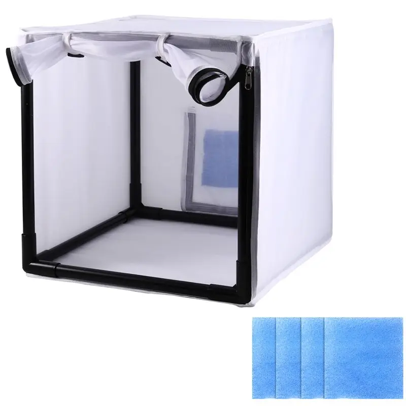 ABVC Portable 15 Inch Airbrush Paint Sprays Booth,With Filter& Curtain-Tool For DIY Projects