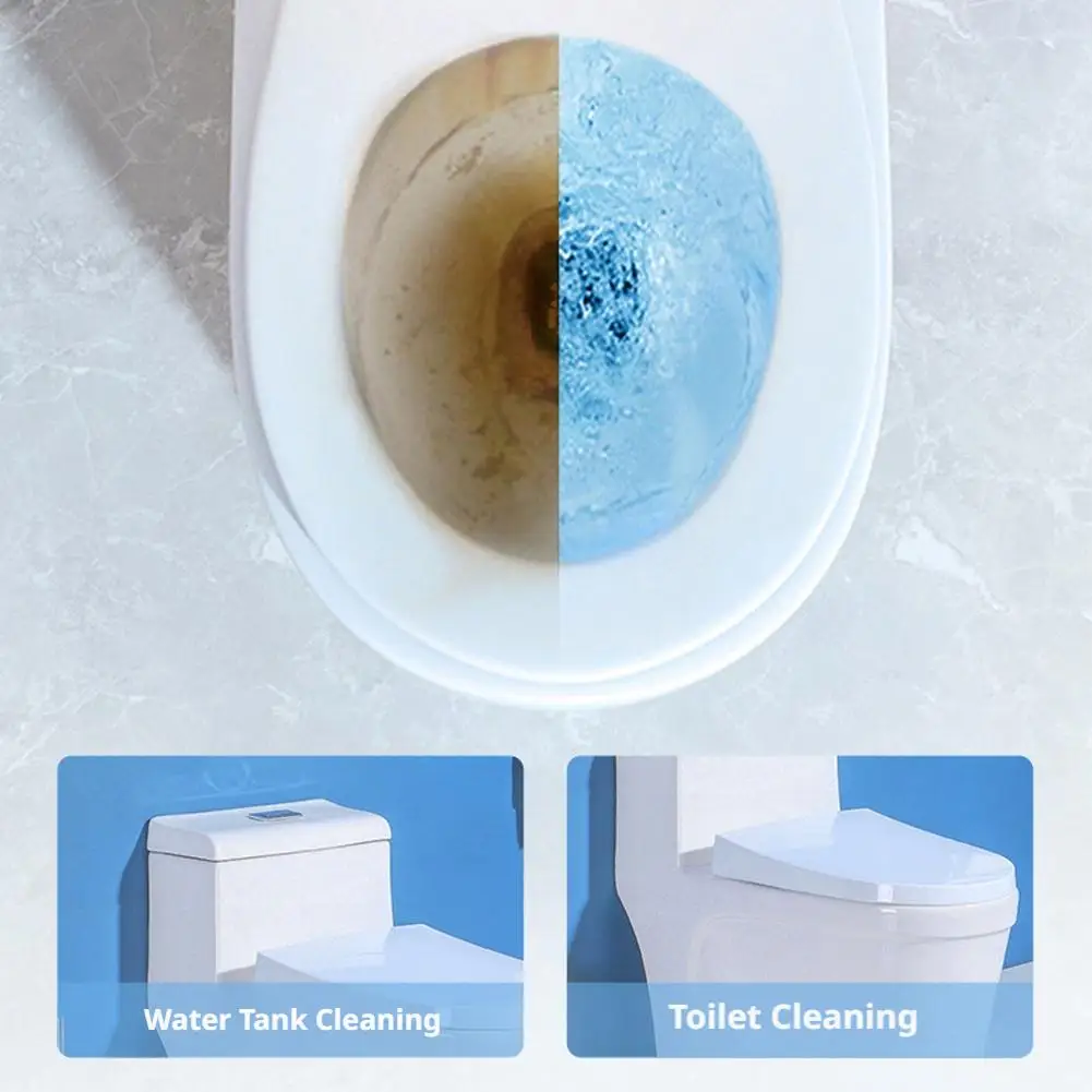 Automatic Toilet Cleaning Tablet Deodorant Stain Remover Long-Lasting Scent Bathroom Toilet Care Supplies