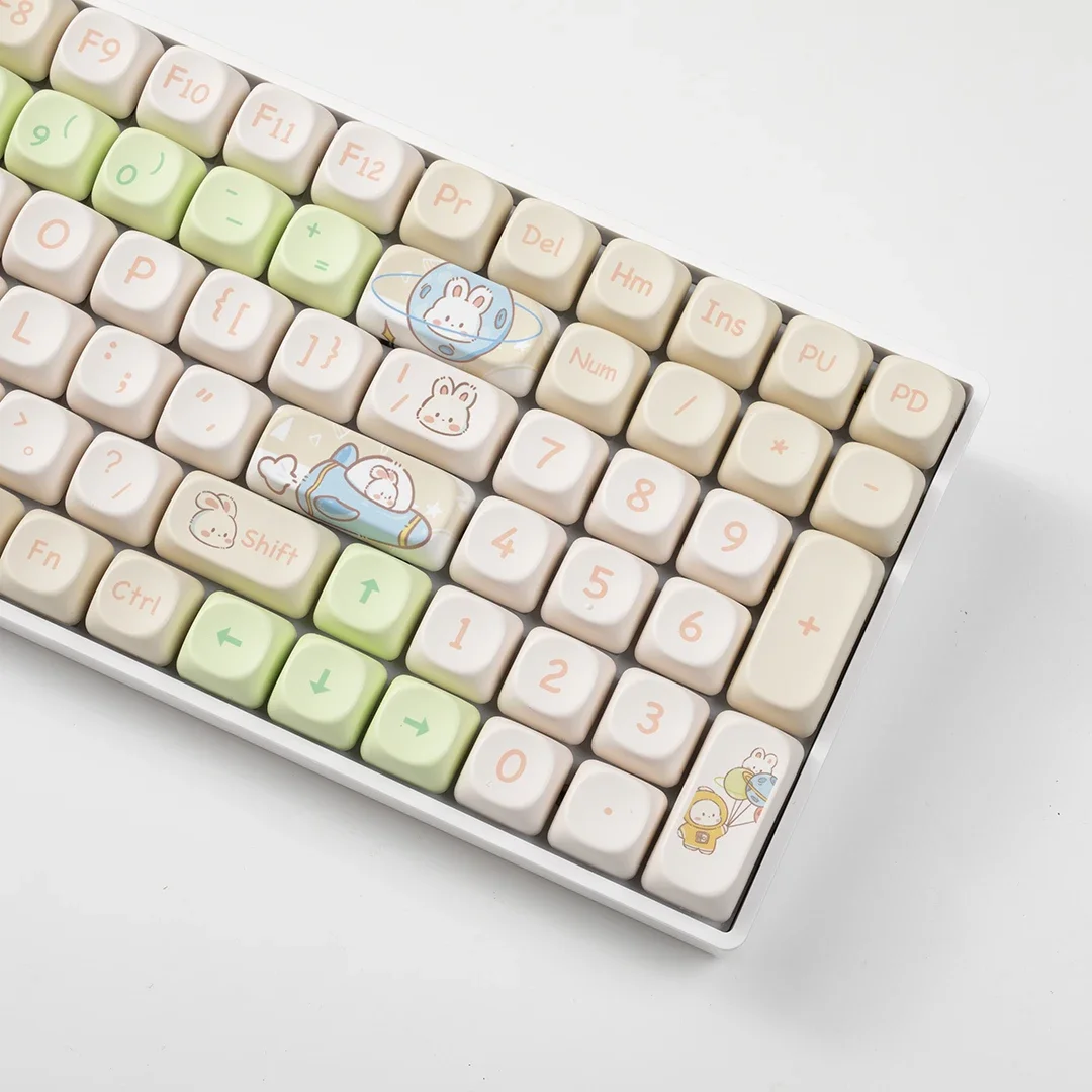 Keycap cute MOA height MAC square pbt sublimation Ningzhi 68 75 98 vgnS99 104