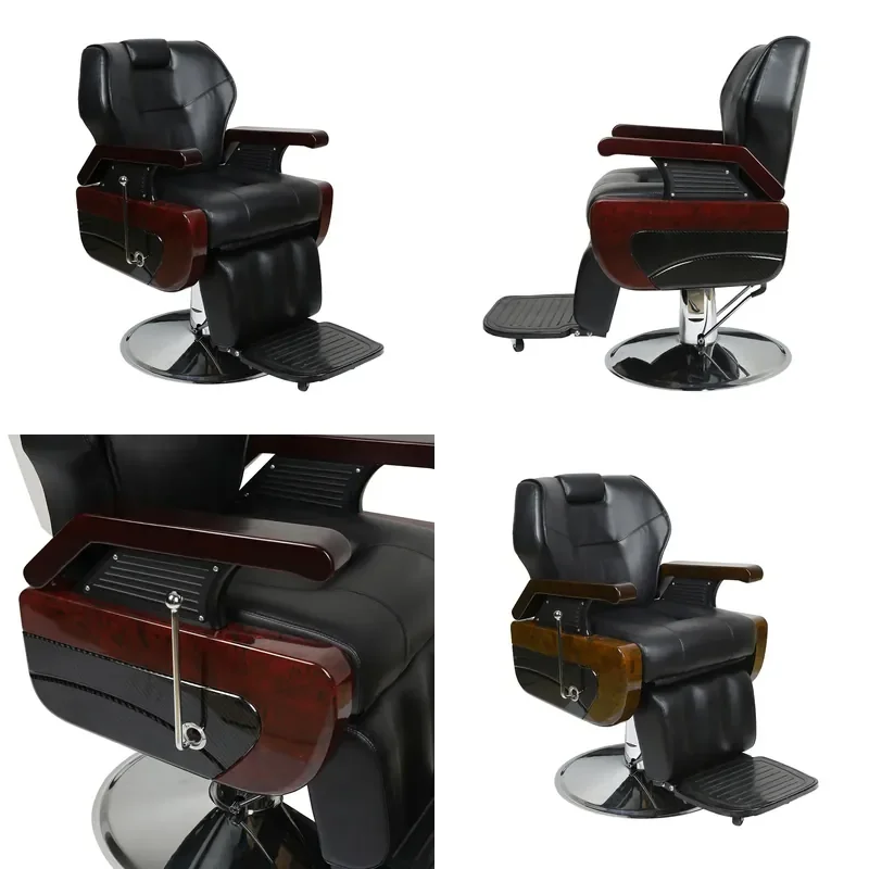 Heavy Duty Barber Chair for Men Hydraulic Reclining Salon Styling Seat Haircut Shaving Beauty Furniture for Shop