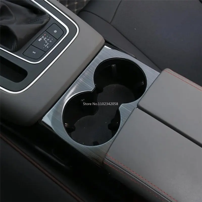 For Citroen C5 Aircross 2018 - 2022 ABS carbon Car Interior Central Control front Water Cup drink Holder panle Trim accessories