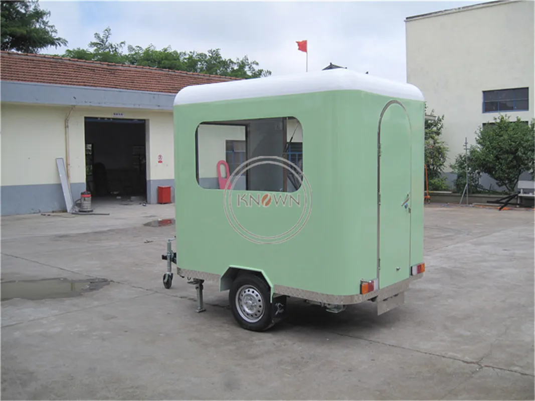 KN-220R with more better material for europe standard mobile towable food/ice cream/bin/flower/snack trailer/cart free shipping