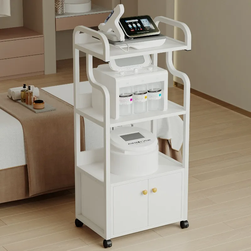 Beauty Salon Mobile Trolley Storage Cart for Beauty Instruments Equipment Multi Purpose Moving Cart Trolley Cart Salon Cart