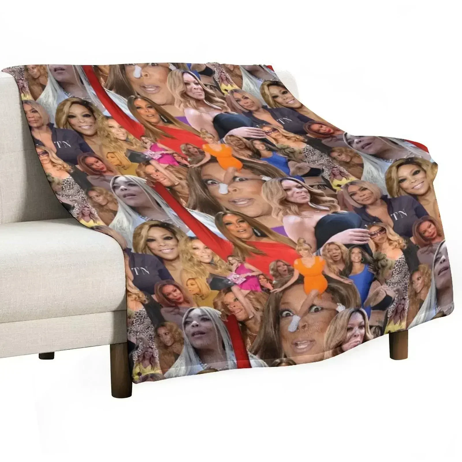 Wendy In repeat Throw Blanket Loose warm for winter Soft Big For Decorative Sofa Sofas Blankets For Baby Blankets
