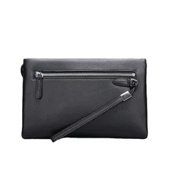 Simple Fashion Men Clutches Wallets Soft Genuine Leather High-end Business Casual Clutch Bag Bolsos Clutch Purse