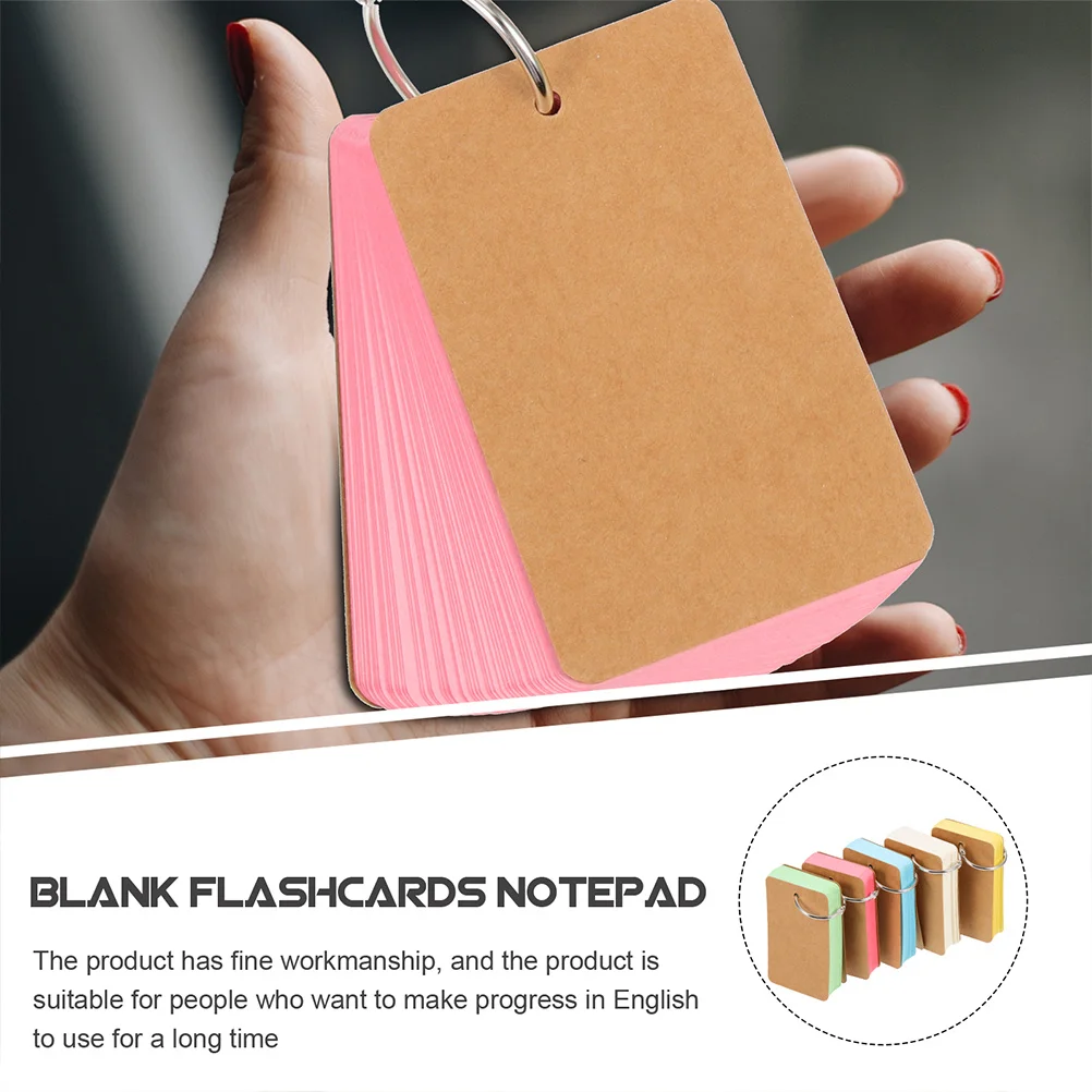 10Pcs Portable Blank Writing Cards Thick Paper Flashcards for Study School Office Learning Memory Blank Flash Cards