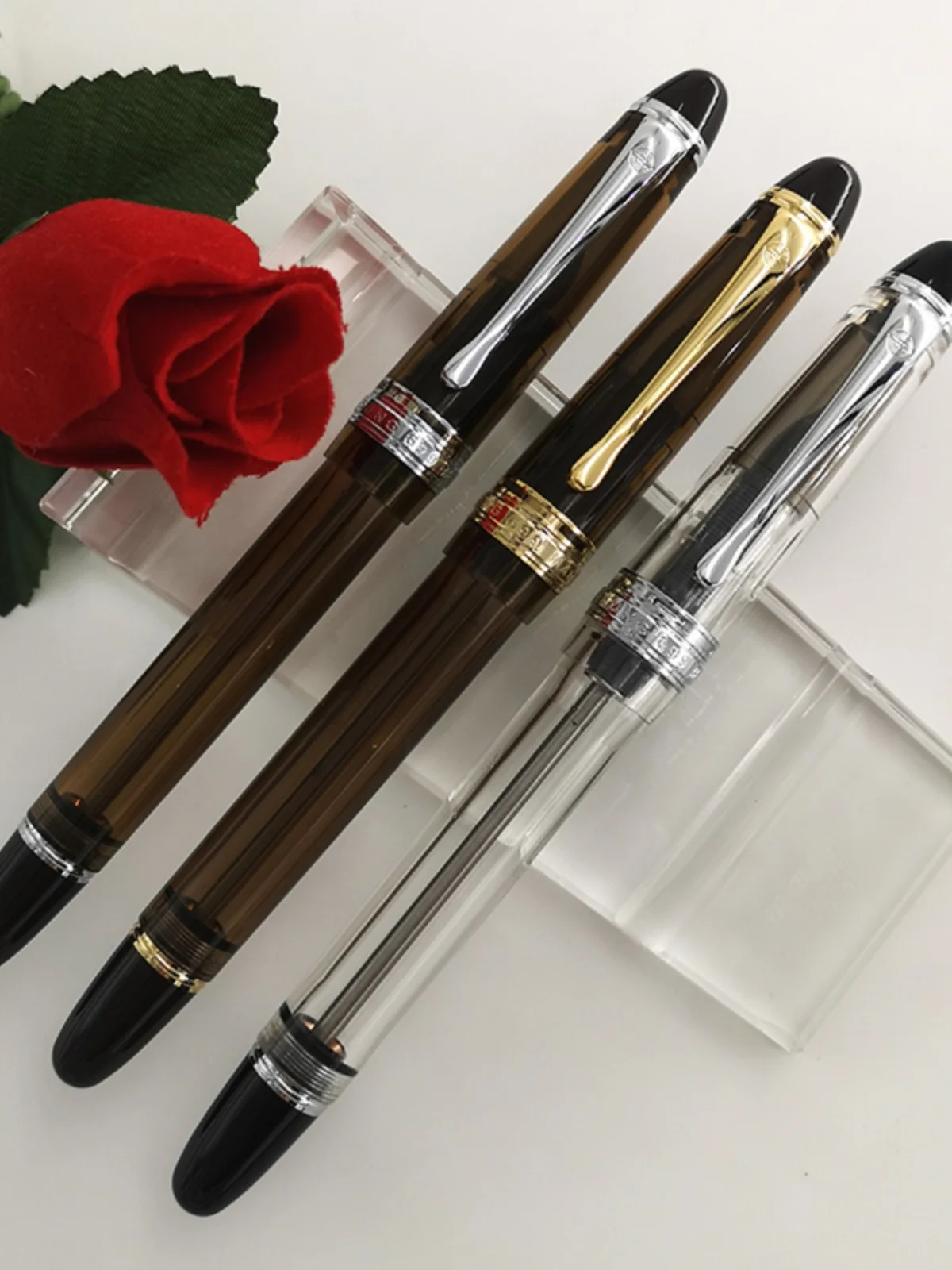 Yongsheng 699 Pen Negative Pressure Ink Iridium Gold Pen Large Capacity Bright Tip Office Practice New Fountain Pen