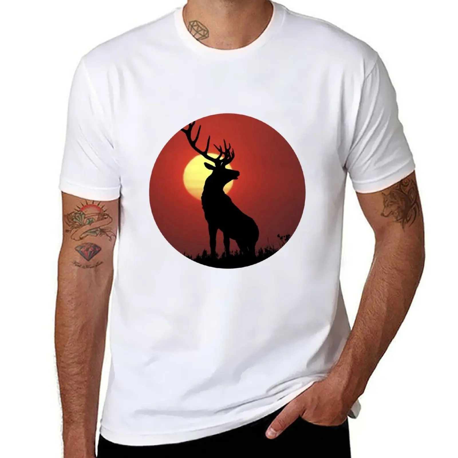 

Elk T-Shirt t shirts for man graphic vintage t shirts designer T-Shirt