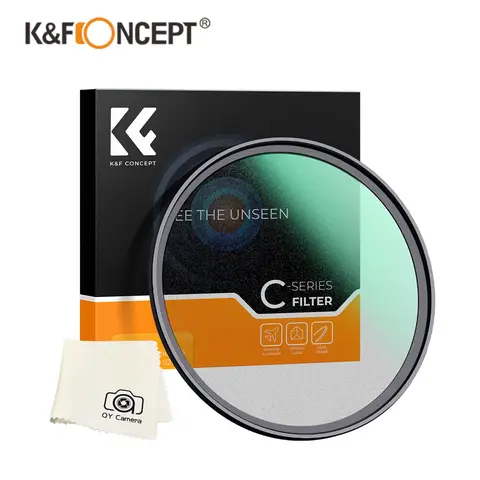 K&F Concept 1/2 1/1 1/4 1/8 블랙 미스트 확산 렌즈 필터 67 72 77 82mm Blcak Mist Filtro 49mm 52mm 58mm 62mm 67mm 77mm 82mm