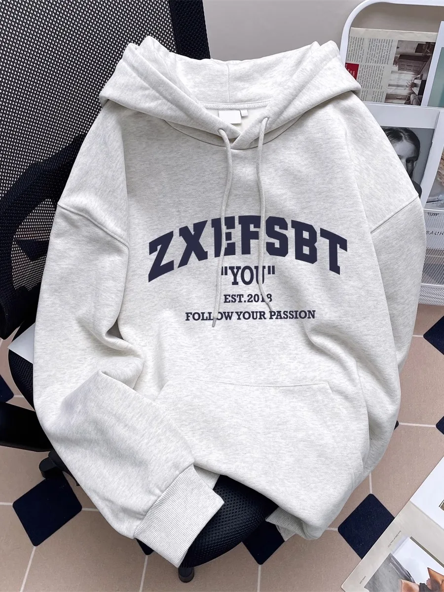 

Retro American Sle Loose Fit Lightweight Hoodie Sweatirt ex Spring Autumn Casual Faion Print Outerwear