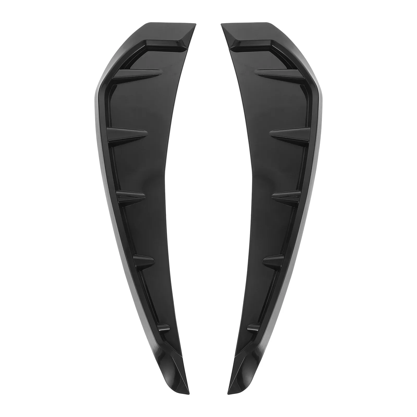 

1Pair Car Hood Vent Decals Tpu Material Side Air Flow Sticker Auto Bumper Modified Vehicle Engine Hood Sticker Bonnet Vent Cover