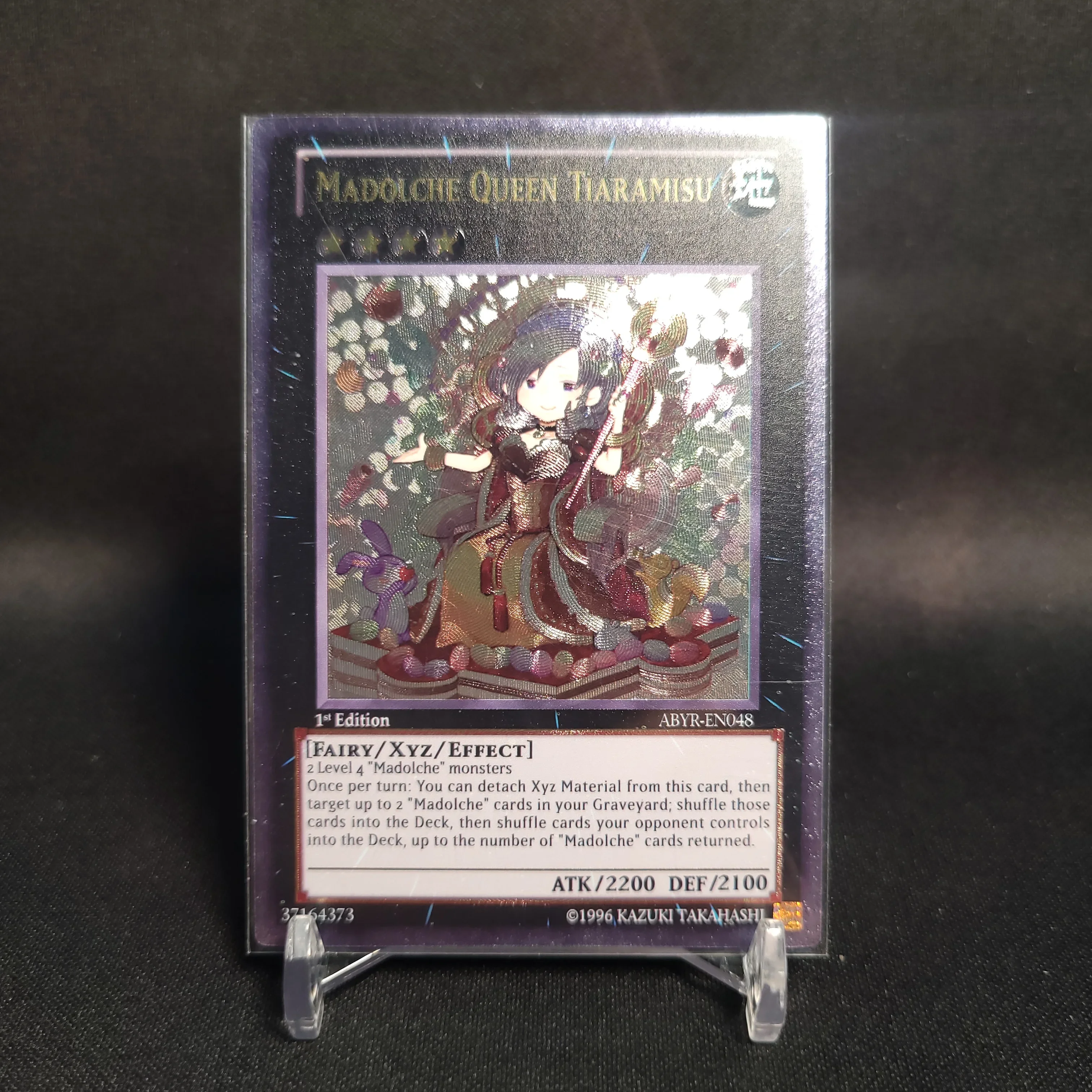 Yu-Gi-Oh  Ultimate Rare ABYR-EN048/Madolche Queen Tiaramisu Children's Gift Collectible Card Toys (Not Original)