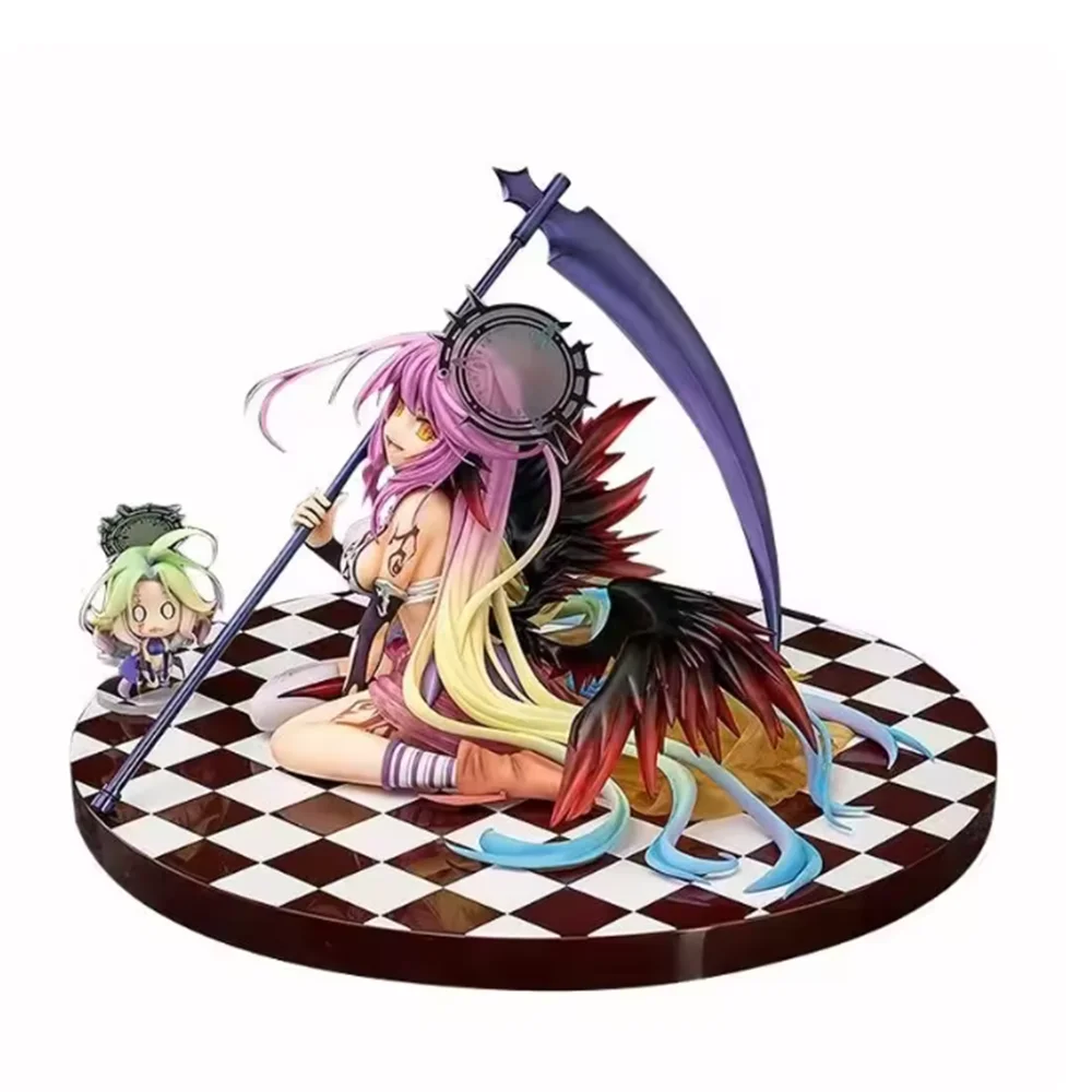 13cm sem jogo sem vida zero azriel shiro jibril anime figura de ação pvc estátua coleção modelo adulto produto brinquedo boneca