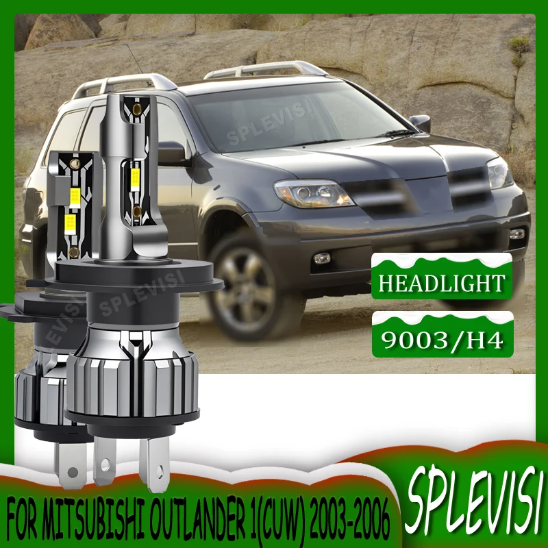 

Confident Driving After Dark Clear Night Vision LED headlight high low beam For MITSUBISHI OUTLANDER 1(CUW) 2003 2004 2005 2006