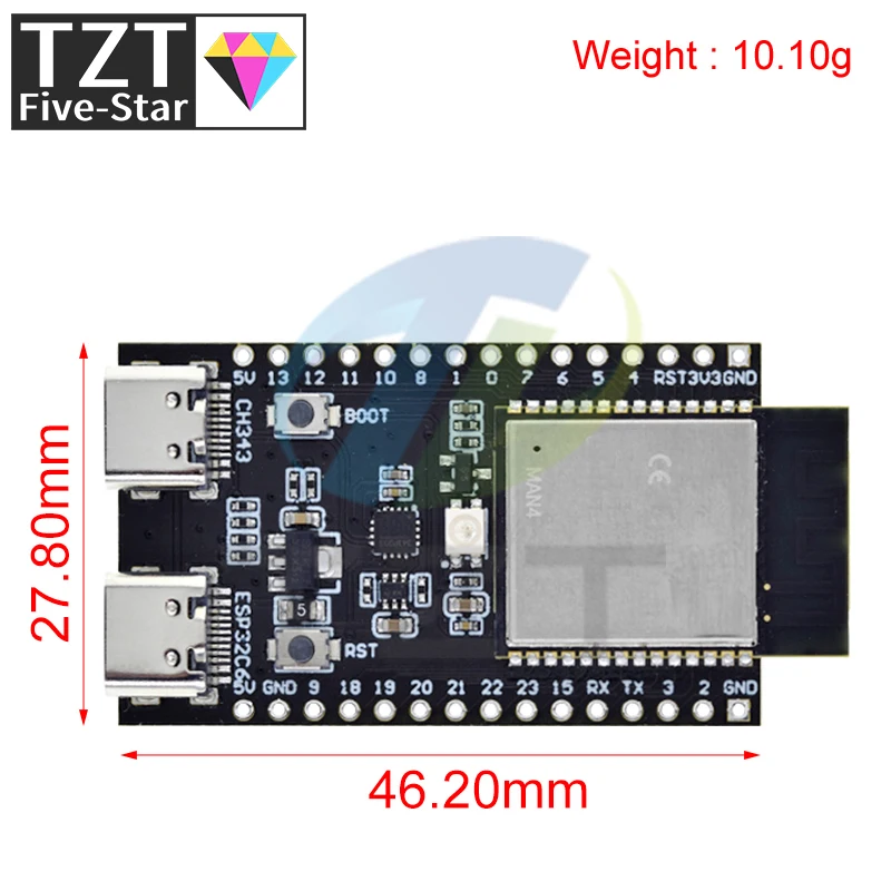 ESP32 / ESP32-C6 WiFi + Bluetooth Internet Of Things Dual Type-C scheda di sviluppo Core Board ESP32-C6-DevKit C N4R2 per Arduino