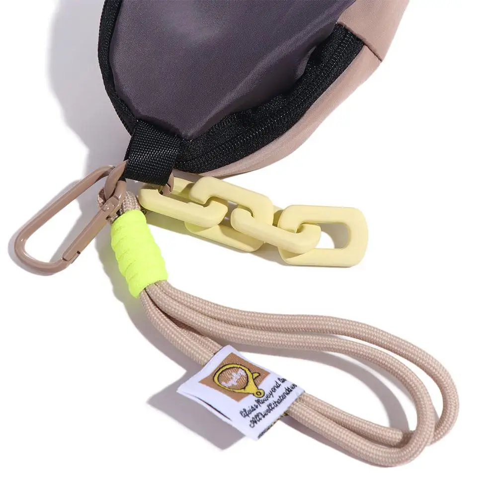 Kawaii Macaron Color Mini Coin Purse Backpack Pendant Anti Loss Key Chain Wallet Multifunctional Durable Earphone Bag Camping