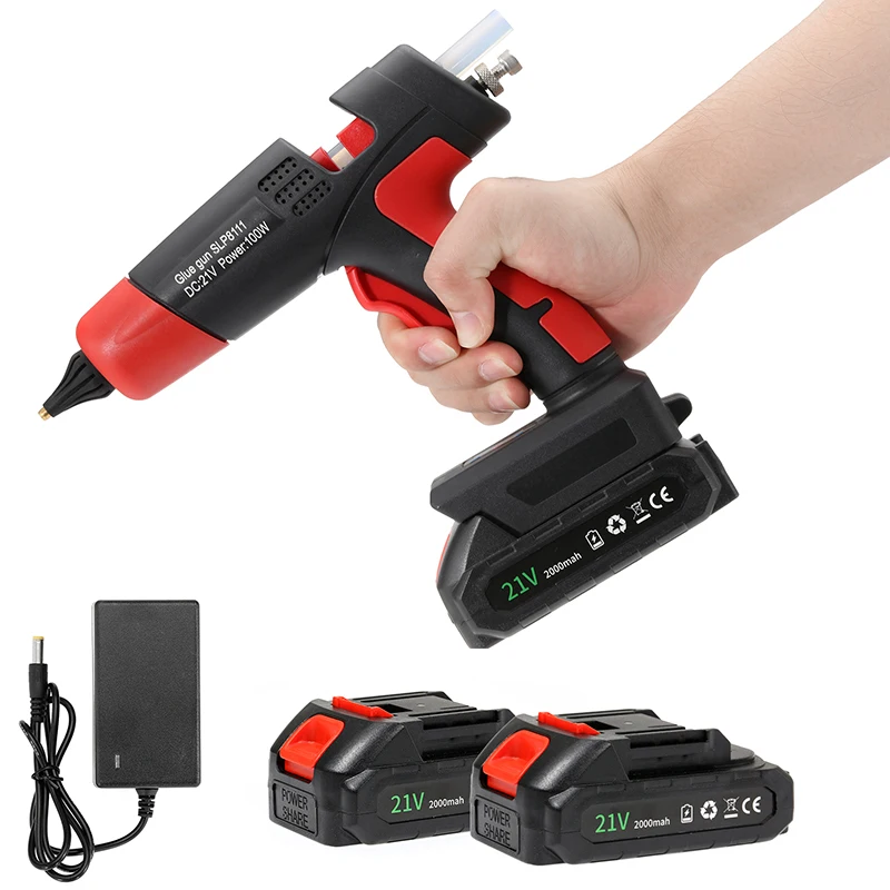 21V Hot Melt Glue Gun DIY Repair Tool Rechargeable Cordless Li-ion Battery Copper Nozzle Home For Makita 18V Battery