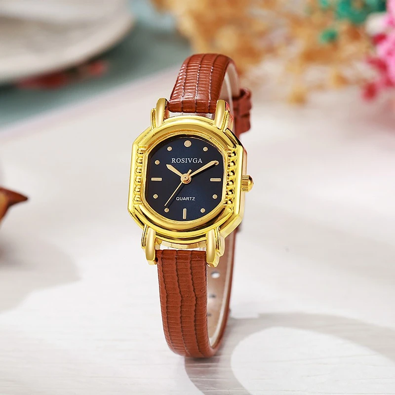جديد خمر السيدات ووتش مزاجه الأزياء ساعة اليد حزام من الجلد كوارتز ساعة للنساء دروبشيبينغ ساعة Reloj