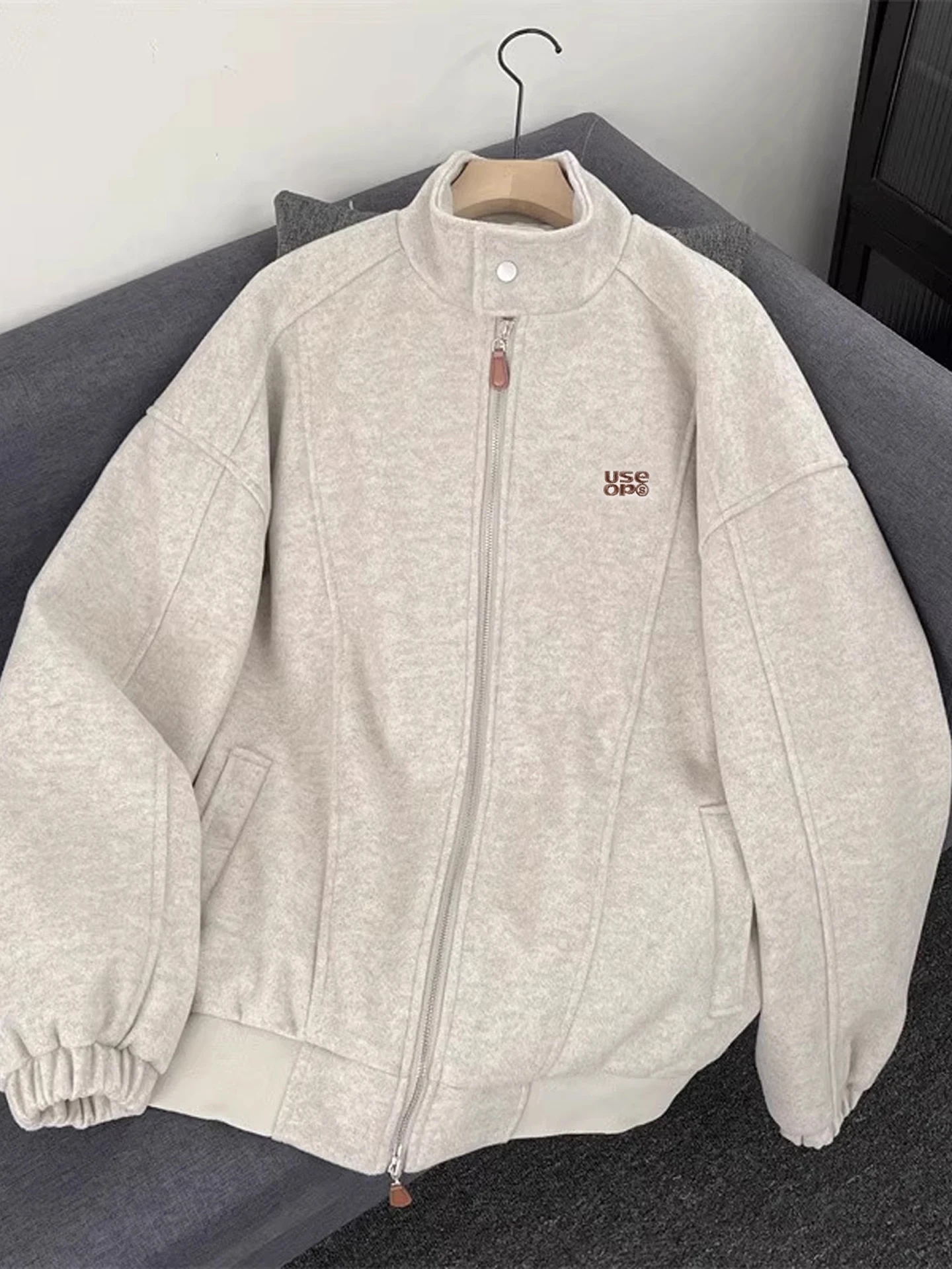 الأمريكية Sle الوزن الثقيل إلكتروني التطريز الراقية الصوفية Jaet الرجال الخريف الشتاء العلامة التجارية العصرية كلينفيت البيسبول Jaet