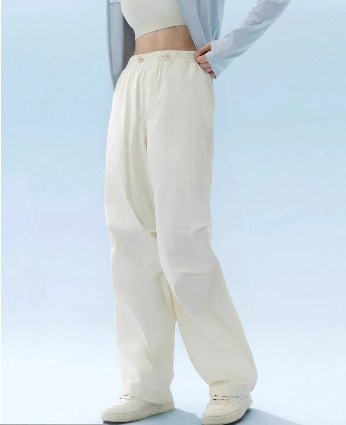 

Sun-protective and cool-feeling parachute pants Spring/Summer 2025 Moisture-absorbing and quick-drying hiking workwear trousers