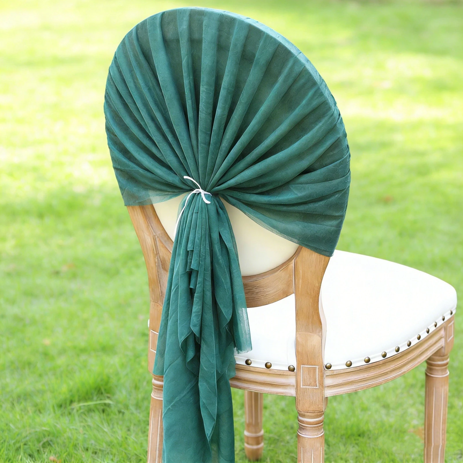 6/12pcs Tulle Wedding Chair Sashes Chair Back Cover For Wedding Party Birthday Banquet Event Hotel Ceremony Chair Decoration
