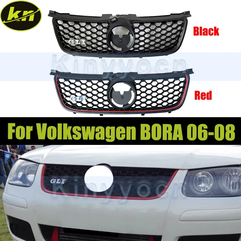 

Решетка переднего бампера, сотовая гоночная решетка для Volkswagen VW BORA 2006 2007 2008, решетка капота бампера, сетка
