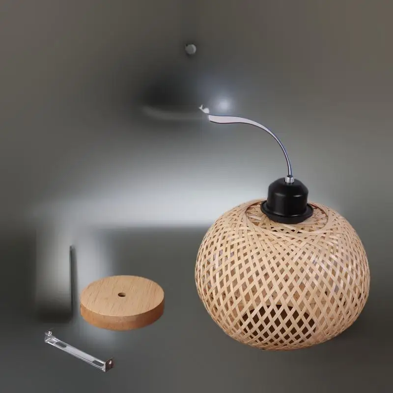 

Потолочный подвесной светильник из бамбука и ротанга ручной работы для ресторана, столовой, внутреннего освещения