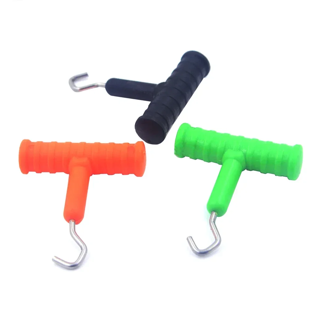 2pcs Fishing Sea Stainless Steel Knot Puller Tool Rig Making Carp Terminal Tackle Making Accessories