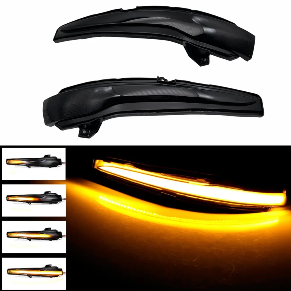 

2pcs Car Dynamic Scroll LED Turn Signal Light Rear Mirror Indicator For GLC Class C253 X253 Coupe C205 A205 Car Accessories