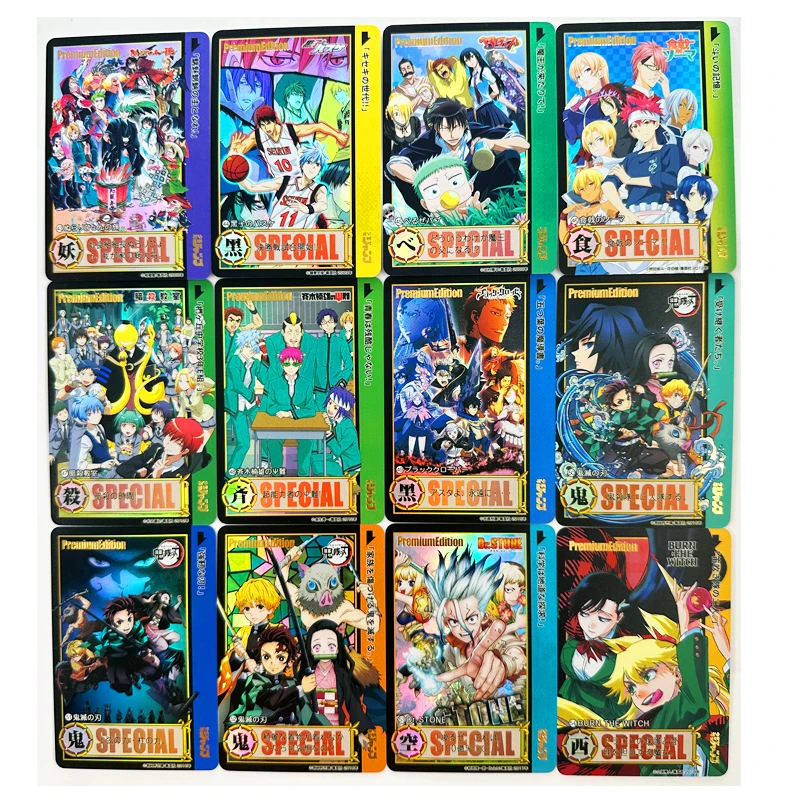 54 pz/set Salto Dragon Ball NARUTO Saint Seiya No.1-No.4 Giocattoli Hobby Hobby Da Collezione Gioco Collezione Anime Carte