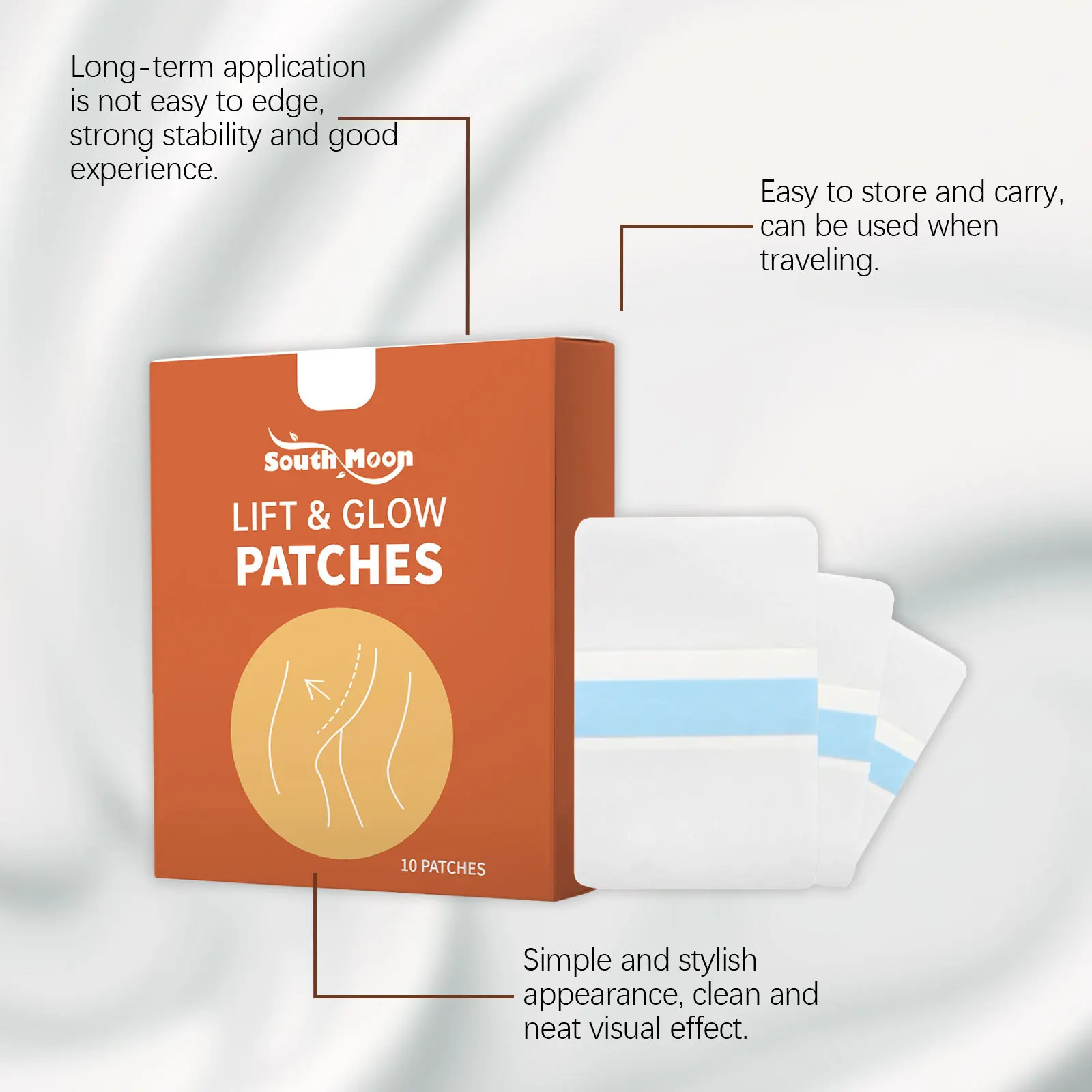 Efficient Leg Lifting Patch Firm Leg Skin Lift Slack Legs Shape Legs Contour Comfortable Breathable Invisible Thin Thigh Patches