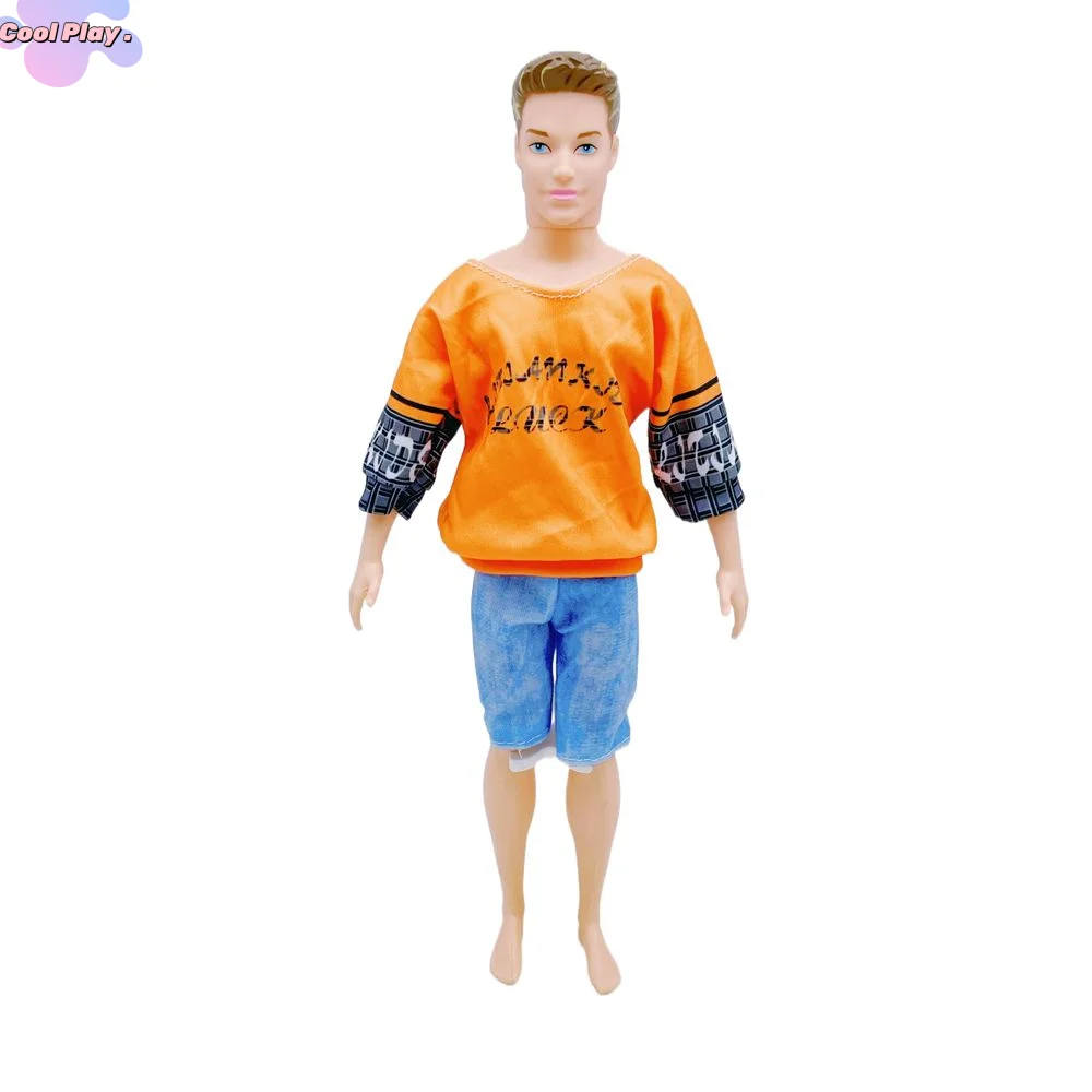 Abito casual Ken Doll Clothes Soprabito Abbigliamento quotidiano Ken Boy Clothes Fashion Suit Cool Outfit Prince Ken Sportswear Girls Toy