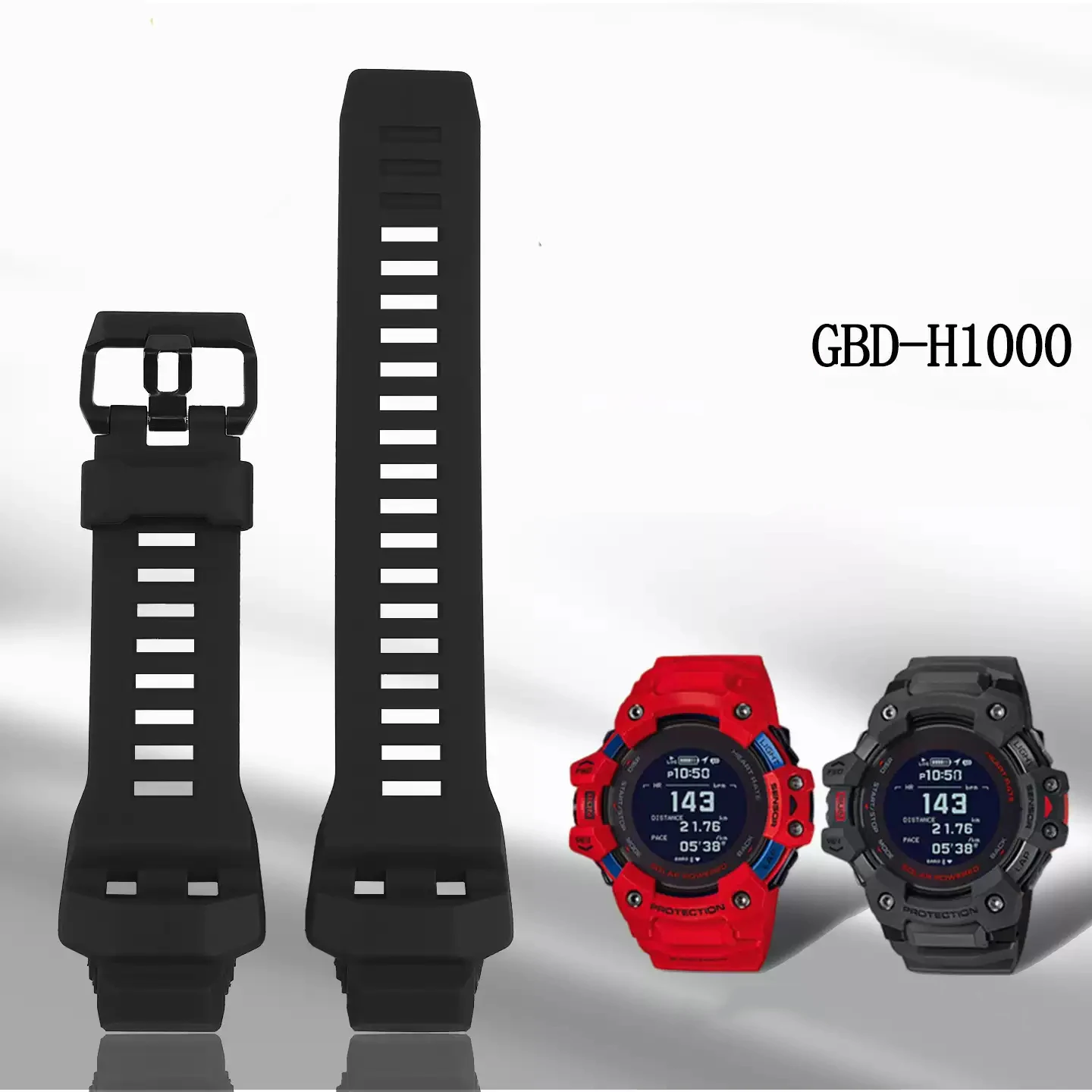 

Men's Accessories For Casio GBD-H1000 Waterproof Silicone Strap 3475 Cat Man Series Black G-SHOCK Resin Replacement Bracelet