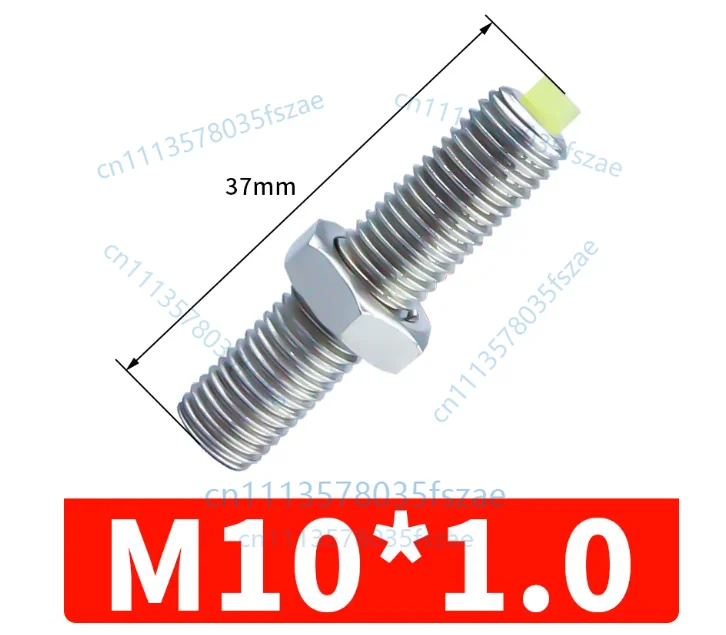 Accessories 2pcs rodless slide cylinder timing positioning screws m8*1.0, m10*1.0, total length 37mm