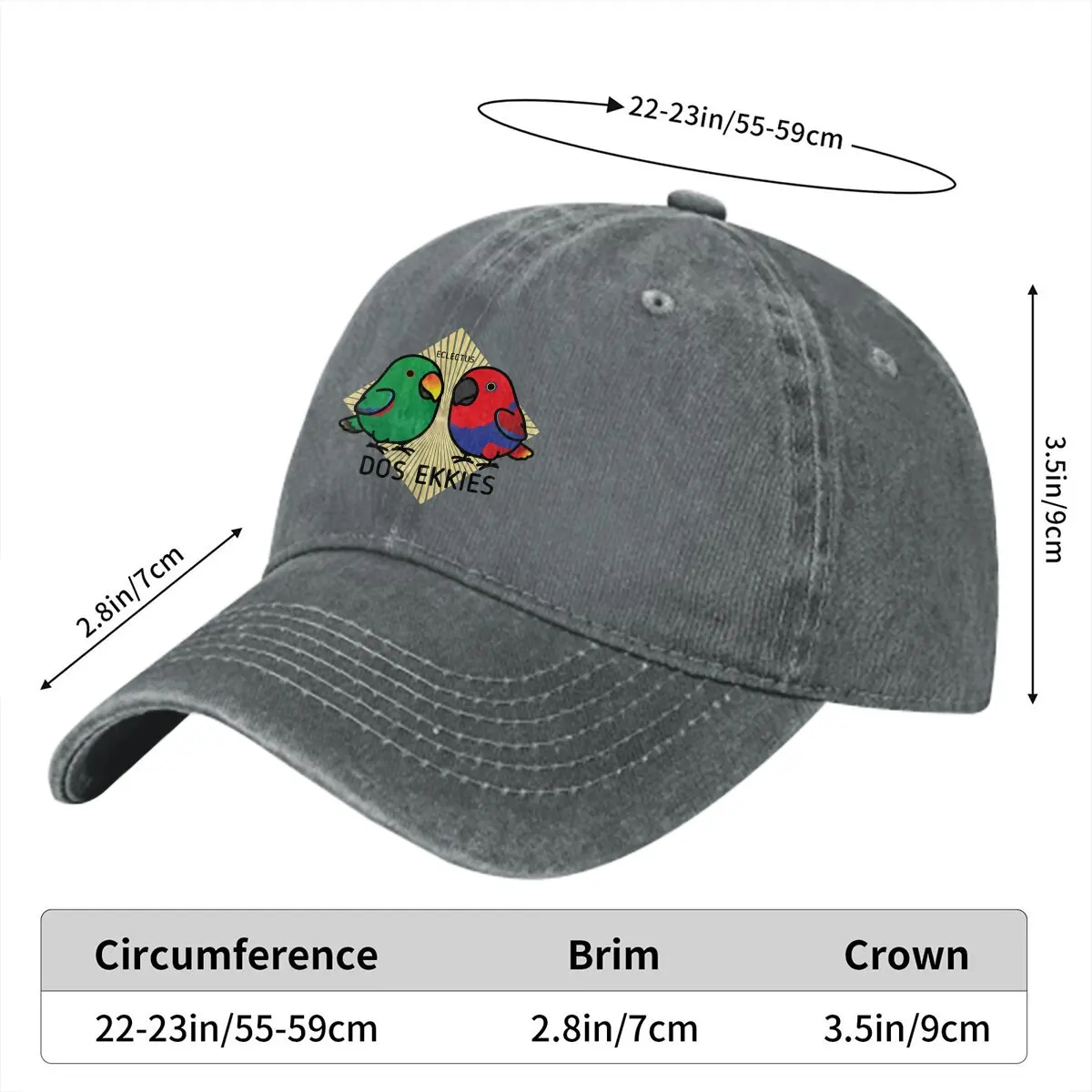 Parrot Birds Pet Multicolor Hat Peaked Women's Cap Dos Ekkies Personalized Visor Protection Hats