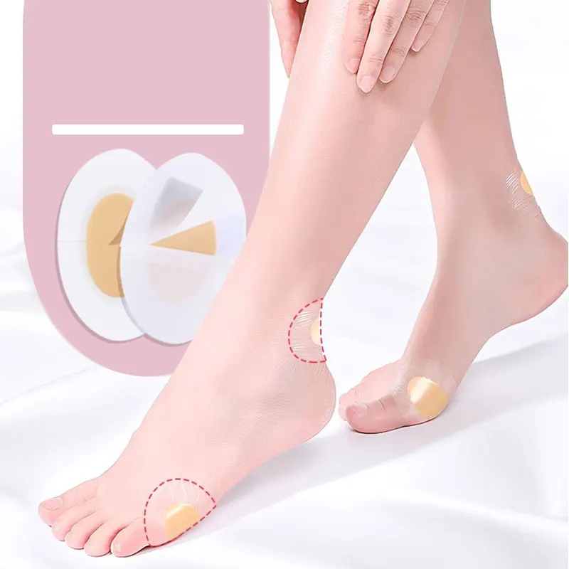 Coussinets de talon en Gel, 20 pièces, patchs de talon, doublure de talon, autocollants de chaussures, plâtre anti-douleur pour protection des pieds