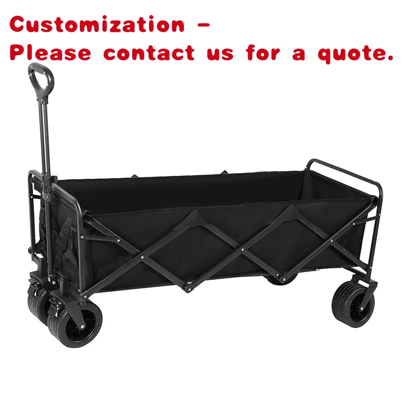 

custom.Large Capacity 1.Four-Wheel Folding Wagon Outdoor Camping Cart Night Market Stall Vehicle Picnic Troll
