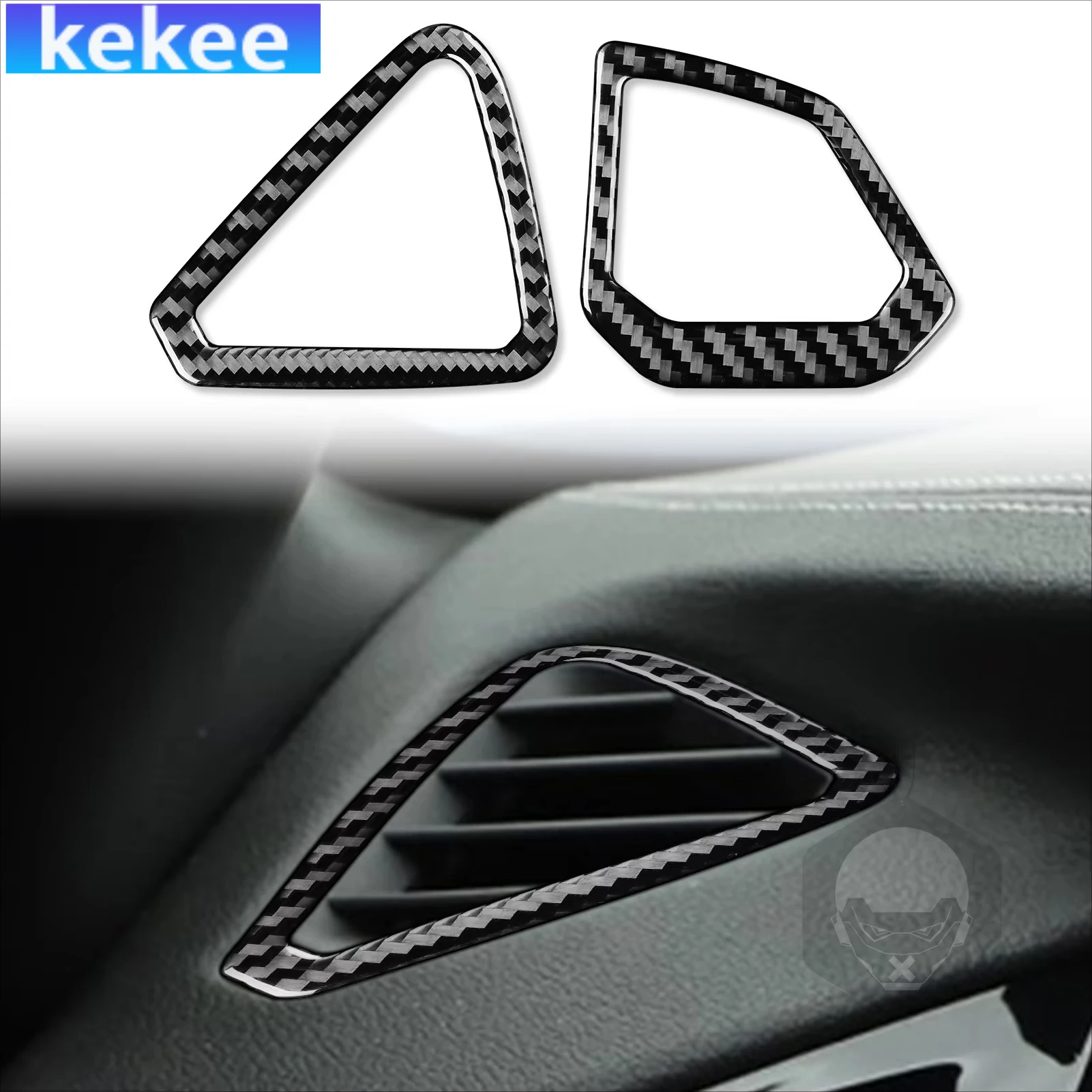 

For BMW Z4 G29 2019-2024 Carbon Fiber Dashboard Sides Air Outlet Air Vents Interior Accessories Cover Tuning Stickers Auto Trims