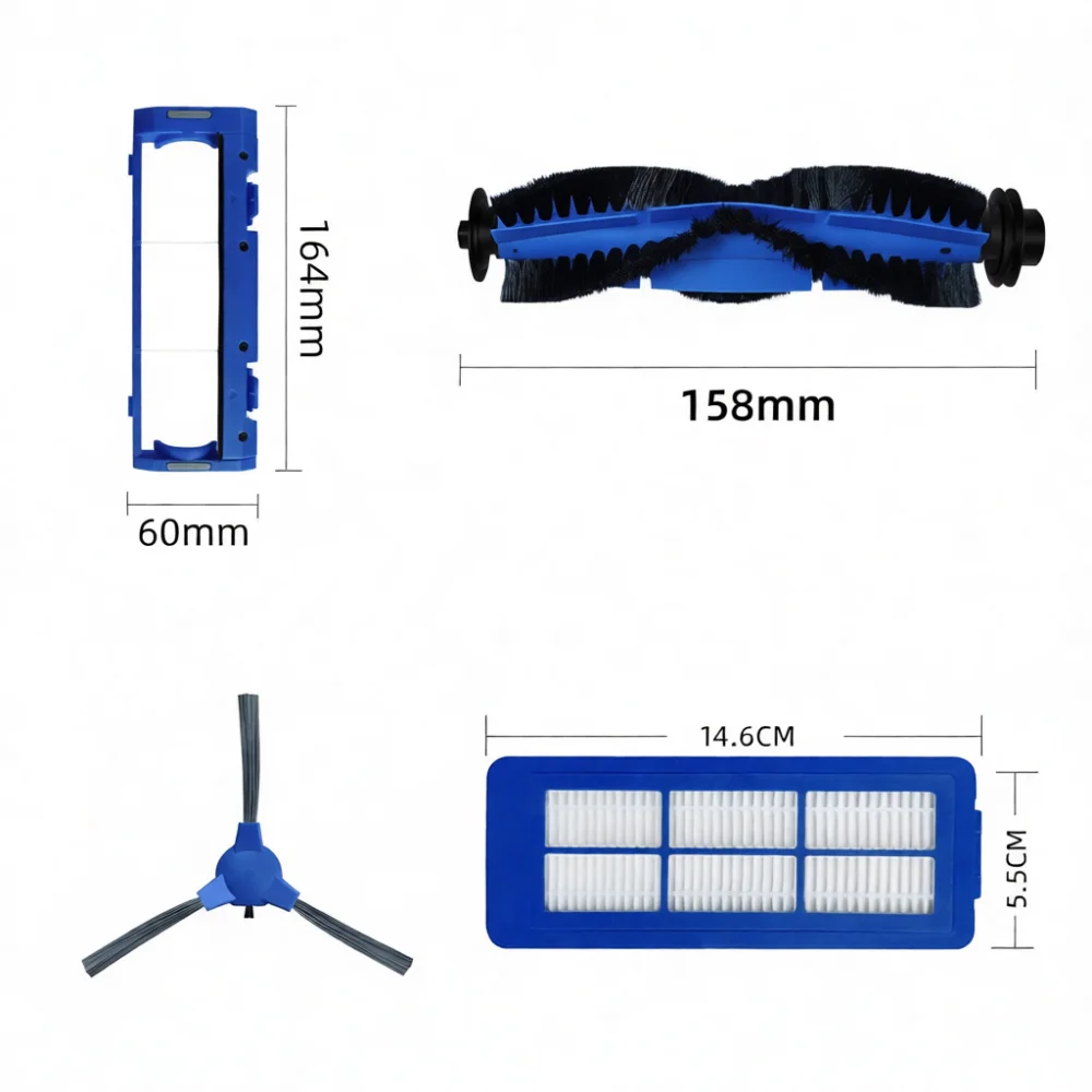 Robot Vacuum Spare Parts Set For Eufy RoboVac 11S 15C 30C Max G30 Replacement Main Brush Side Sweeper Filter Components