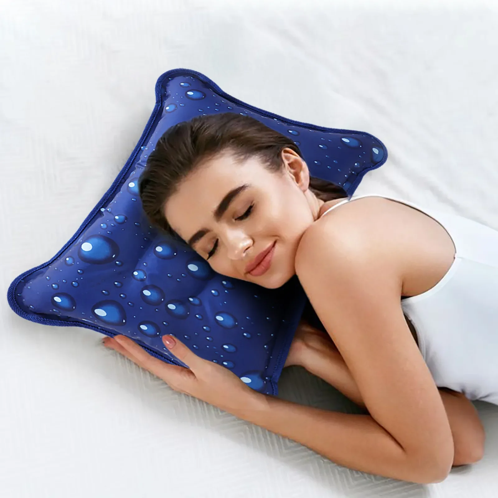 Summer Cooling Water Cushion Sleeping Aid Pad Mat Muscle Relief Cooling Pillow Ice Pad Massager Bedding Sleep Cool Cushion