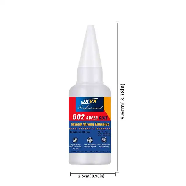 20g 502 Multi-Purpose Super Glue Instant Quick-drying Cyanoacrylate Waterproof Adhesive Leather Rubber Glass Wood Metal Strong Bond Liquid Glue Tool Includes precision dispenser 1-10pcs. 6 20g 502 Multi-Purpose Super Glue Instant Quick-drying Cyanoacrylate Waterproof Adhesive Leather Rubber Glass Wood Metal Strong Bond Liquid Glue Tool Includes precision dispenser 1-10pcs. 6