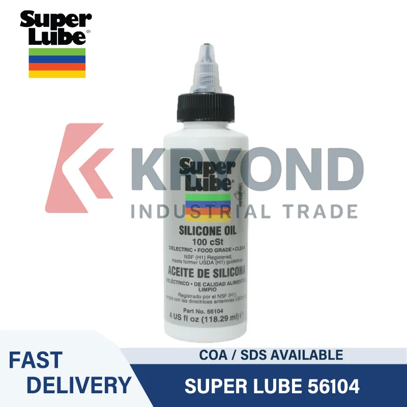 Super Lube 56104 Synthetic Grease 3oz PTFE Based Food Grade Lubricant Waterproof Heat Resistant for Bearing Motor and Gear Use