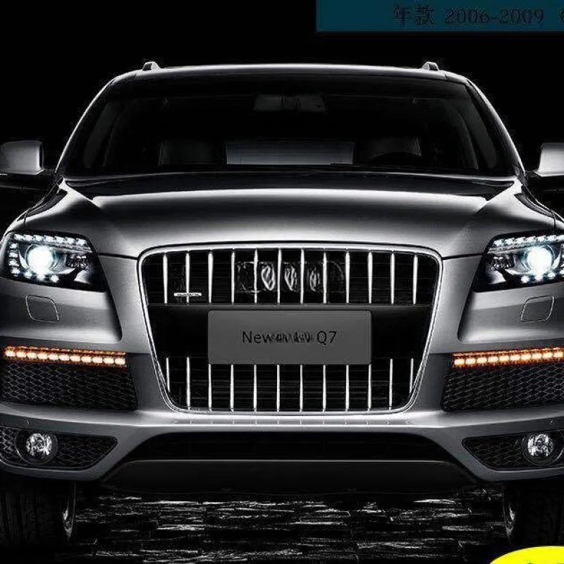 SAAR adapté pour 2006-2009 Audi Q7 Modification feux diurnes clignotant jaune double couleur Stati