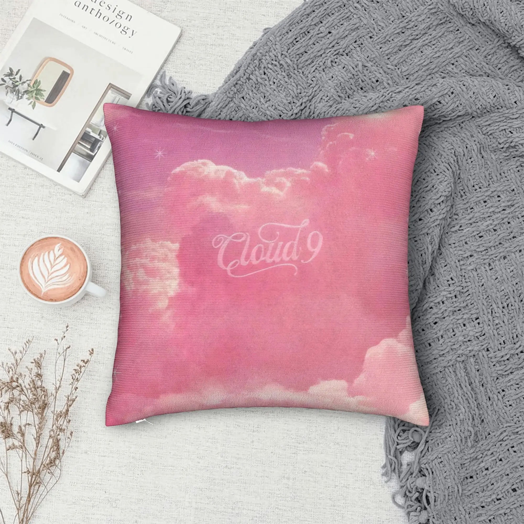 Office Megan Moroney Singer Cloud 9 Album Pillow Cover  Kawaii Pillow Case For Chair Sofa Home Decor Comfy Cushion Cover Gift