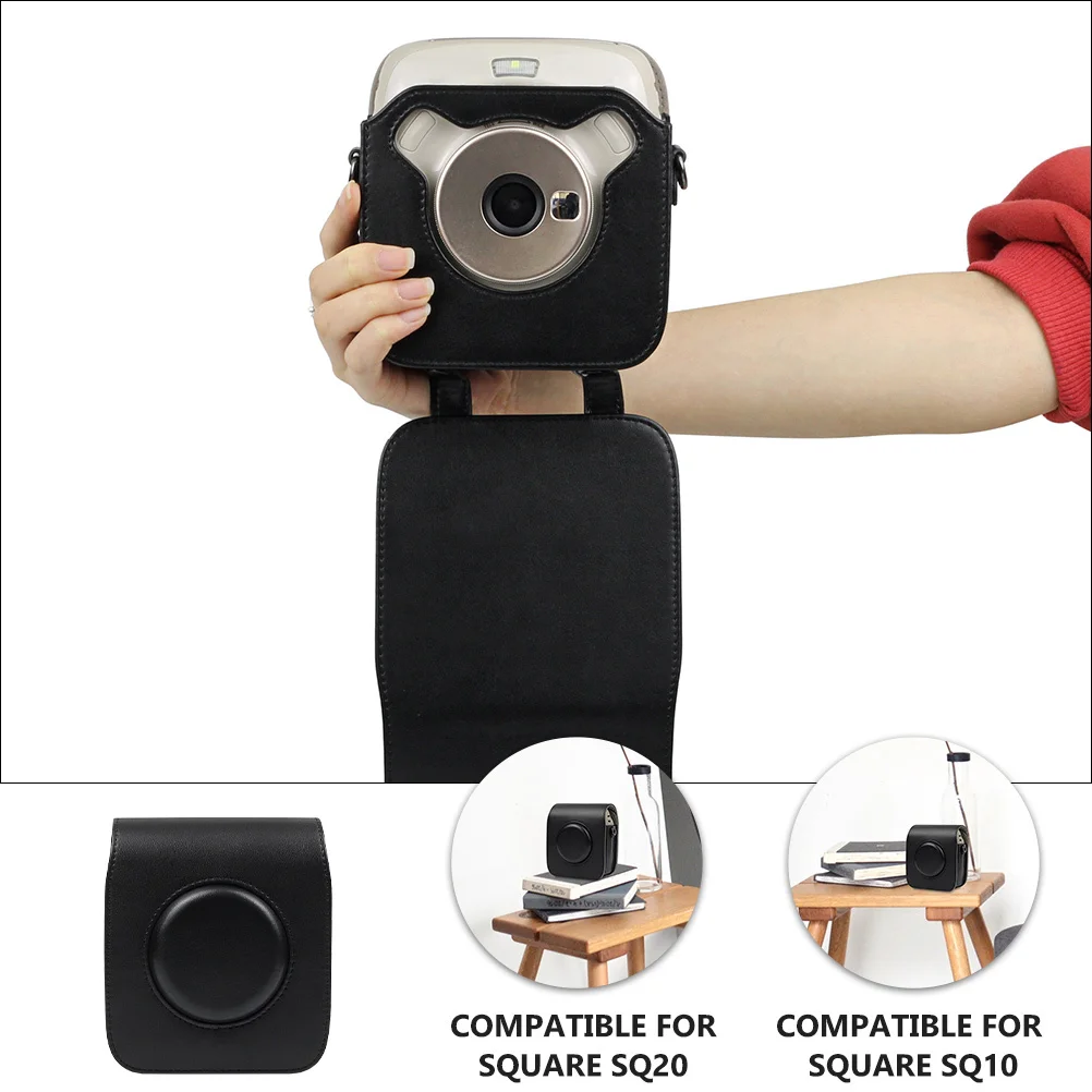 

Camera Bags Accessories for SQ20 Protective Cover Pu Case with Strap Pouch Adjustable