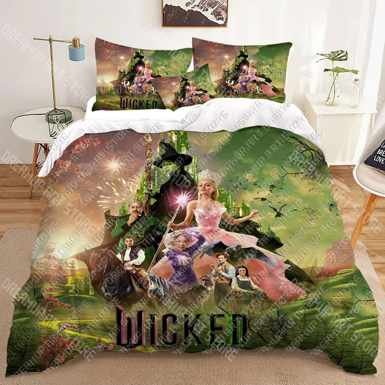 

Комплекты постельного белья Wicked Witch с 3D принтом, пододеяльник для взрослых, детское постельное одеяло, подарок на день рождения, дропшиппинг