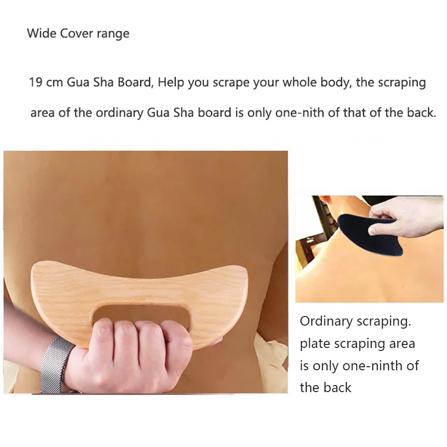 Wooden Gua Sha Tool Scraping Board Massage Tool Slimming Guasha Massage Board Gua Sha Scraper Body Massage Therapy Tool image 6