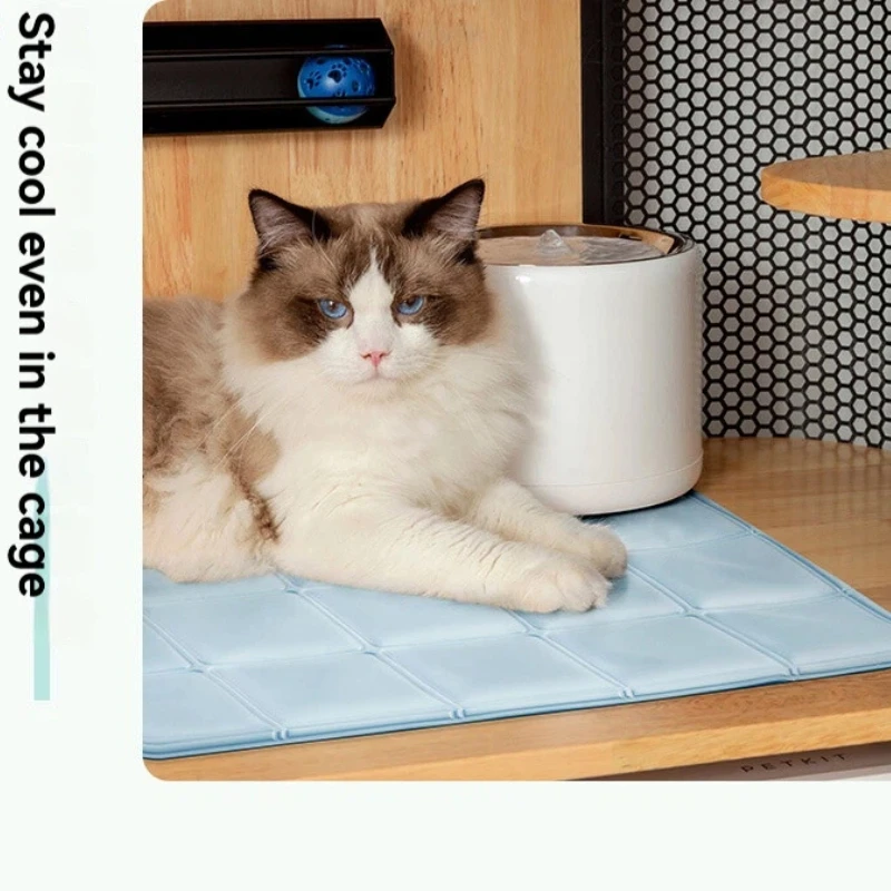 Summer Cooling Pet Ice Pad Cool Sleep Mat for Dogs Cats Breathable Chill Cushion Cat Mat Dog Cooling Bed Kennel for Hot Weather - view 6
