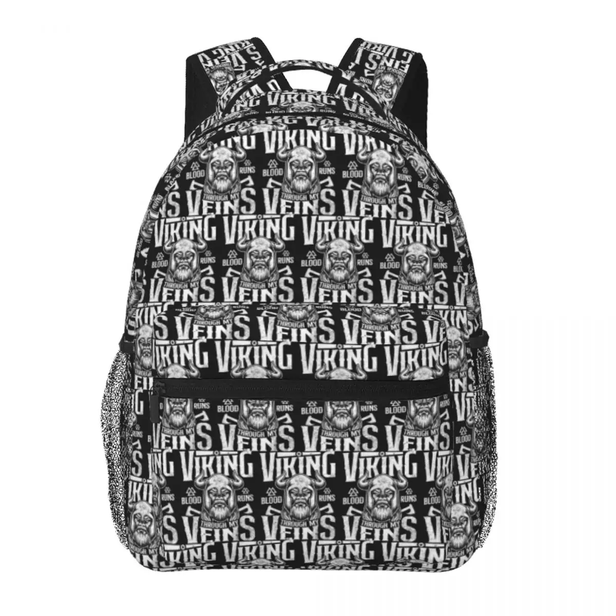 

Viking Culture Celtic Symbols Nordic Quote Backpack Student BookBag Kids School Bag Computer Shoulder Bags for Men Women